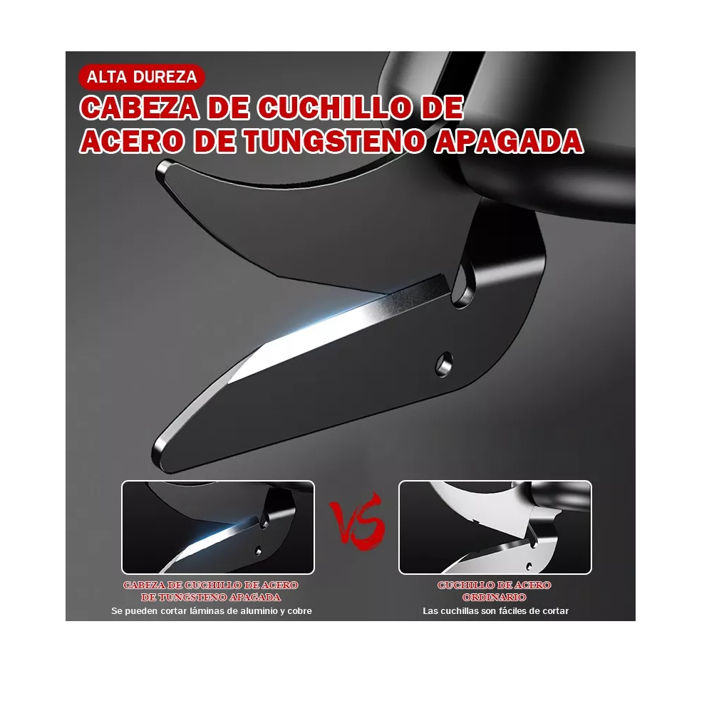 Foto 5 pulgar | Tijeras Eléctricas Belug Recargable Inalámbrica Para Cortar Cartón Negro Rojo