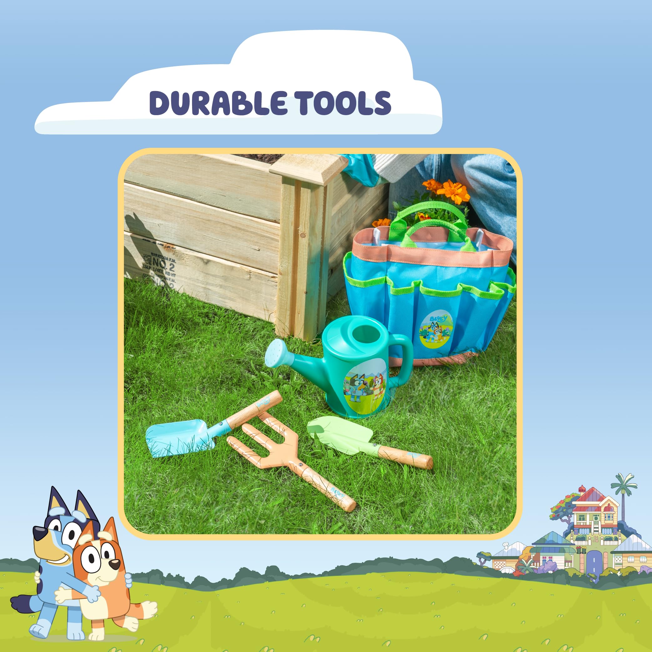 Foto 4 pulgar | Set De Jardinería Para Niños Pequeños Bluey Kids Con Regadera Y Guantes - Venta Internacional.