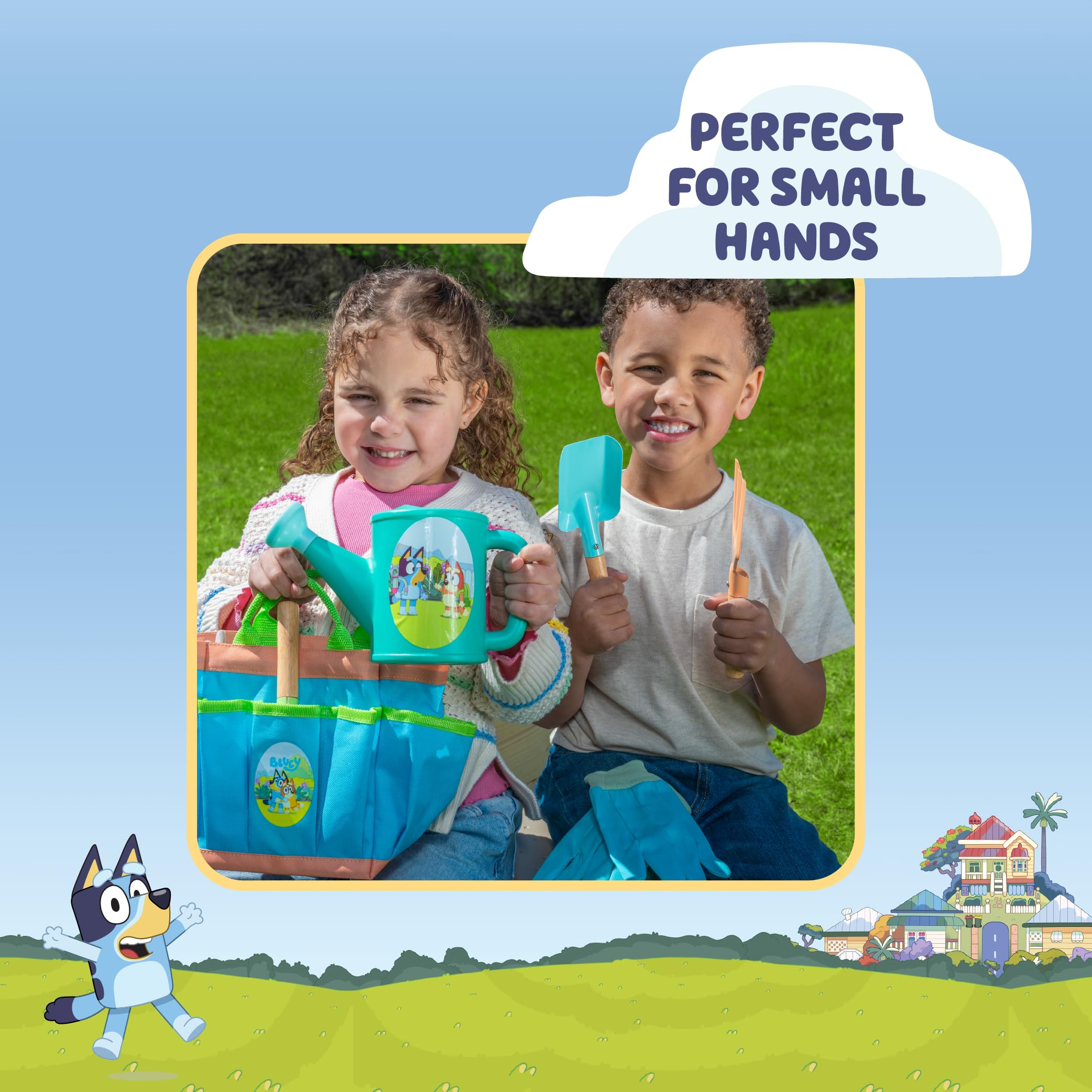 Foto 5 pulgar | Set De Jardinería Para Niños Pequeños Bluey Kids Con Regadera Y Guantes - Venta Internacional.