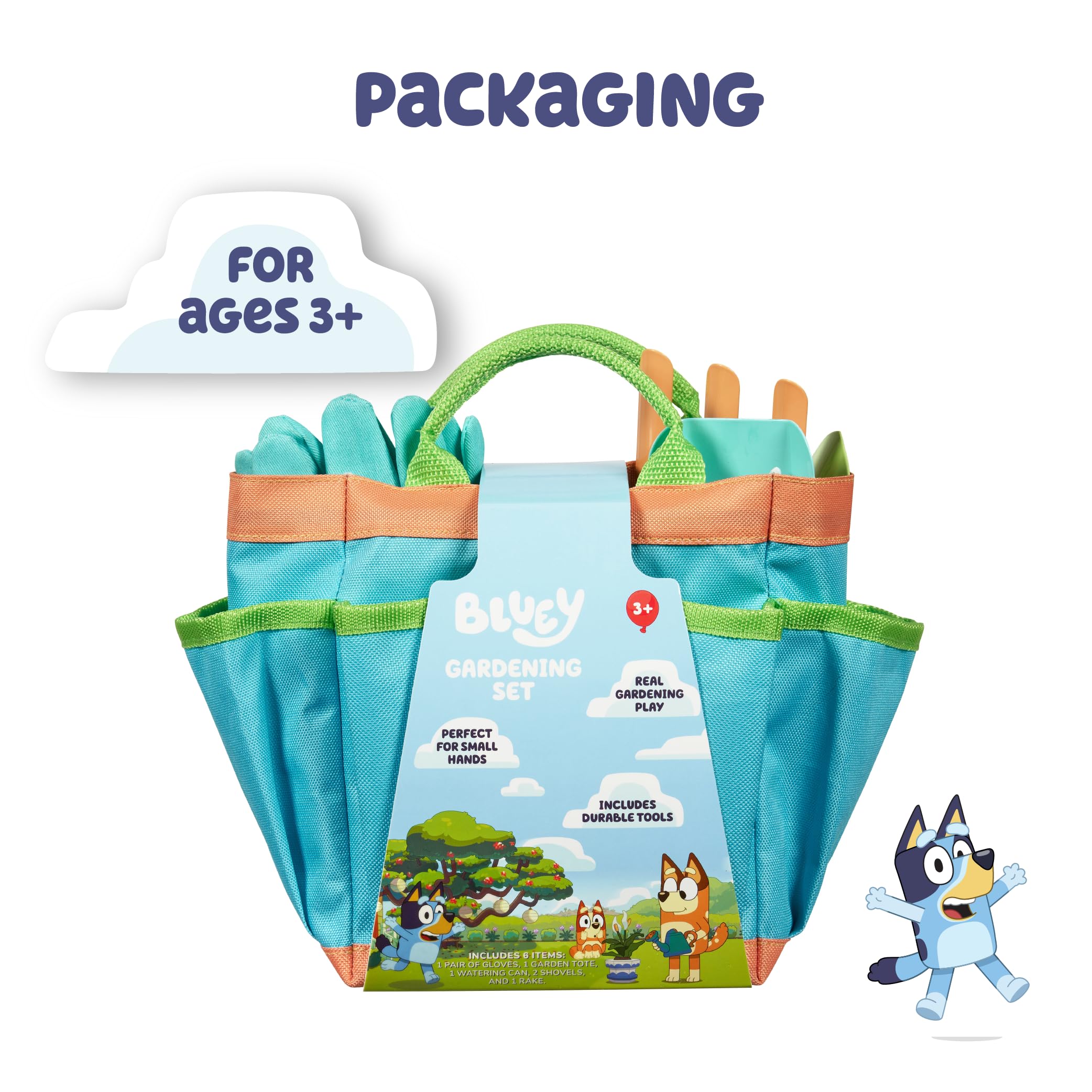 Foto 7 pulgar | Set De Jardinería Para Niños Pequeños Bluey Kids Con Regadera Y Guantes - Venta Internacional.