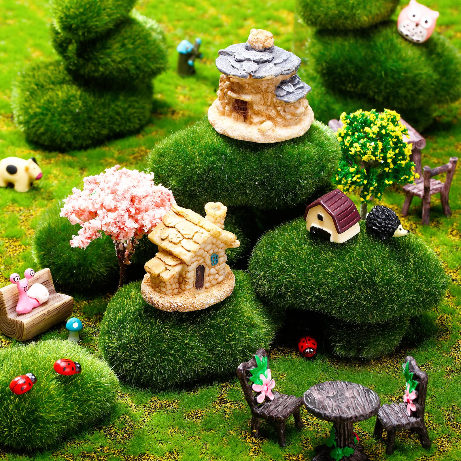 Foto 2 | Figuras De Animales Skylety En Miniatura Para Accesorios De Jardín, 64 Unidades - Venta Internacional.