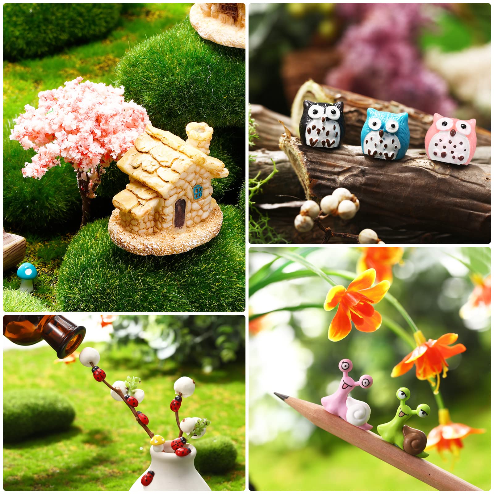 Foto 3 | Figuras De Animales Skylety En Miniatura Para Accesorios De Jardín, 64 Unidades - Venta Internacional.