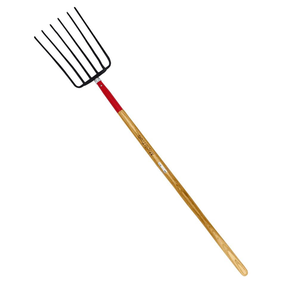 Bieldo Acero Forjado 6 Dientes Mango De 48'' Maple Tools
