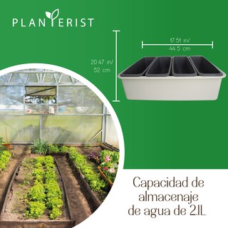 Foto 3 | Maceta de Cultivo Autorregable Rectangular Planterist Blanco Brilloso