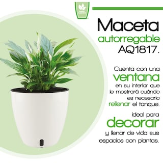 Foto 2 | Maceta Autorregable Aq1817 Smart Garden color Blanco