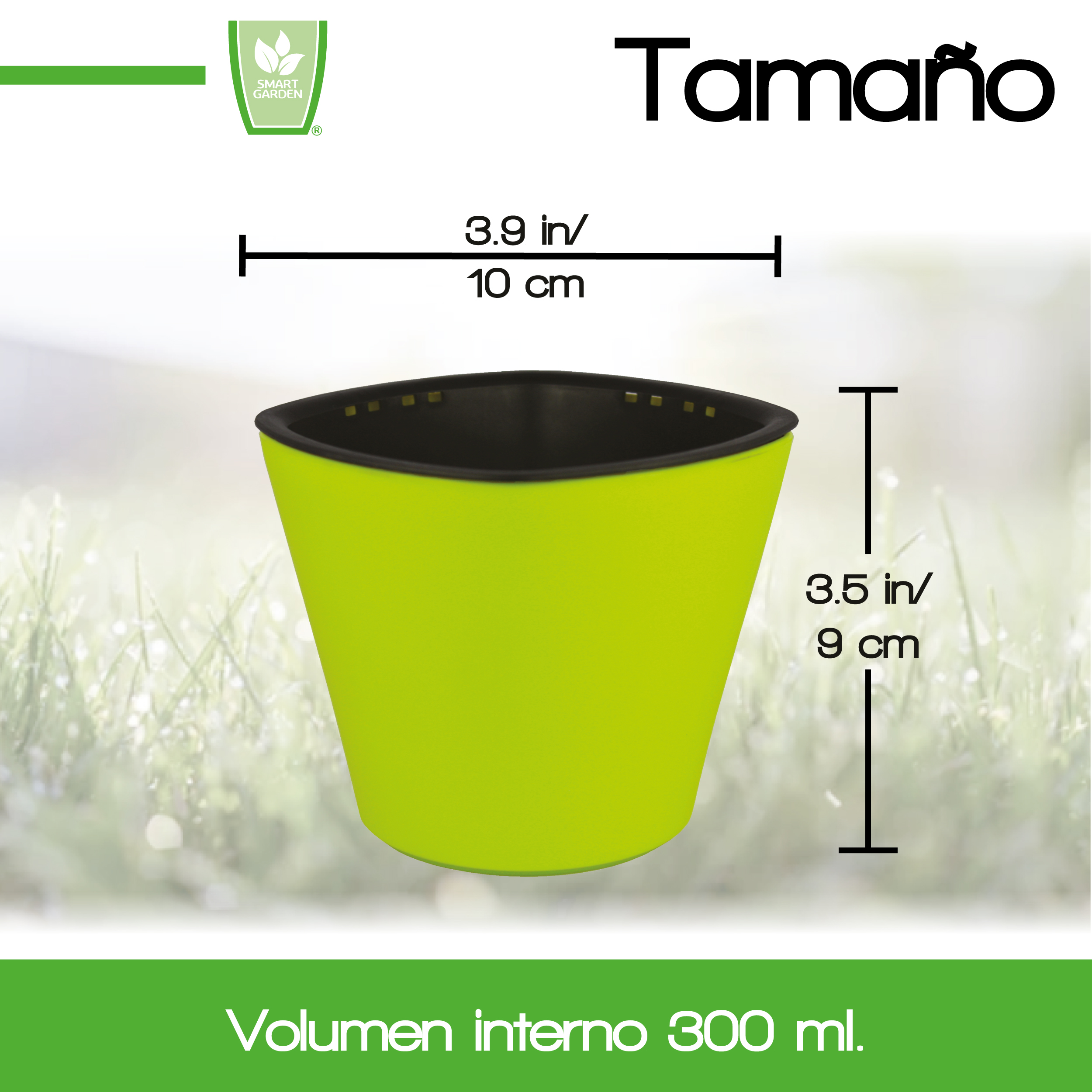 Foto 4 pulgar | Maceta Autorregable Oc1009 - Smart Garden color Verde Brilloso