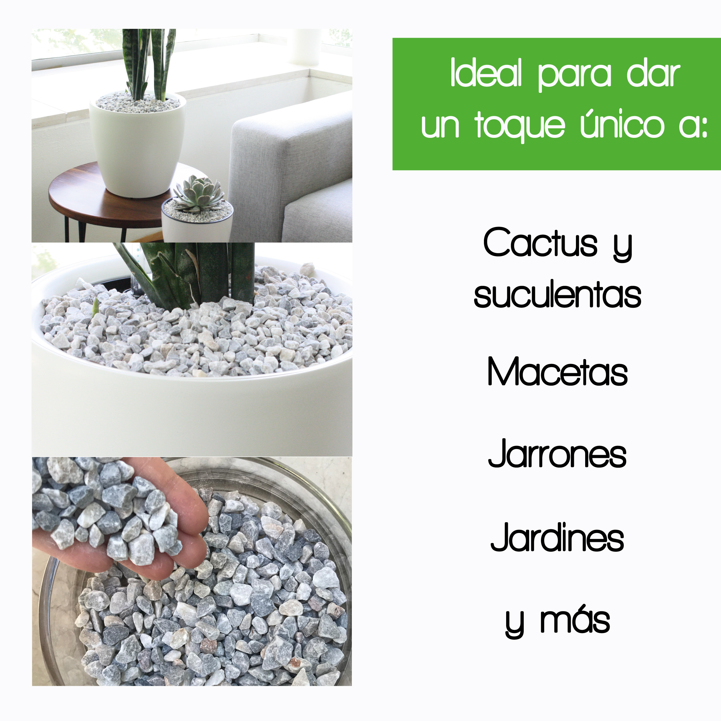 Foto 4 pulgar | Piedra Decorativa - Smart Garden - Granulometría Mediana - Colores  Vintage Stone
