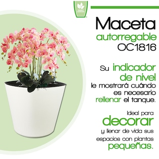 Foto 2 | Maceta Autorregable Oc1816 - Smart Garden color Blanco Mate