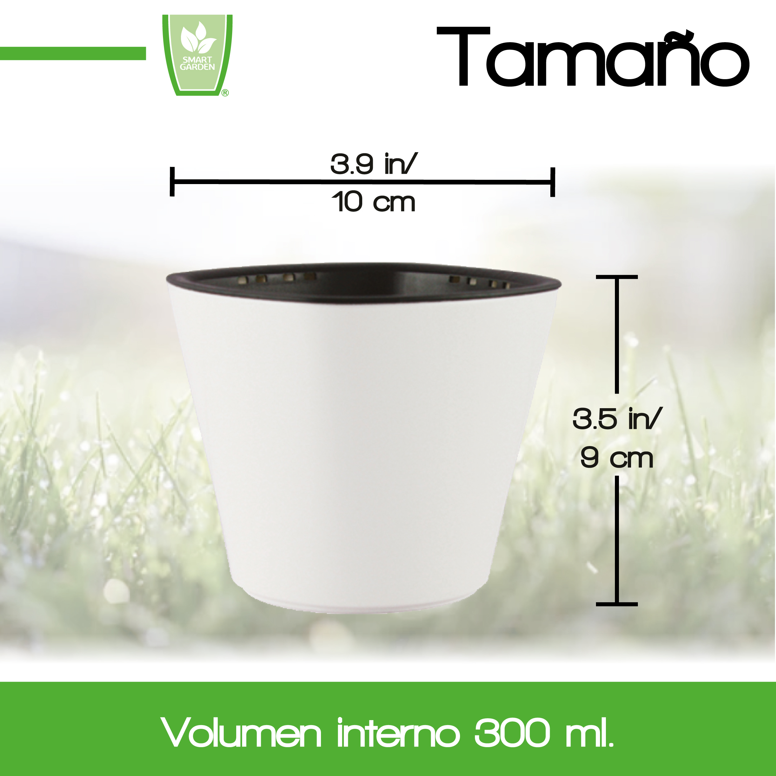 Foto 4 pulgar | Maceta Autorregable Oc1009 - Smart Garden color Blanco Mate