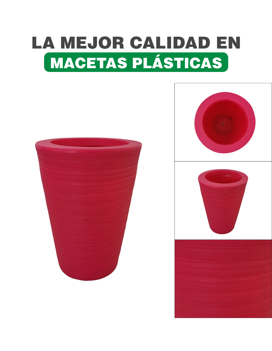 Foto 3 pulgar | Maceta Minimalista Cilíndrica Hanlob Mejor Que Fibra De Vidrio Color Rosa