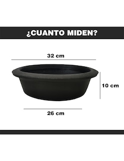 Foto 3 | Maceta Minimalista Hanlob Jardinera color Negro