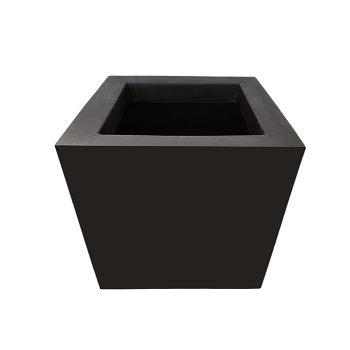 Maceta Minimalista Hanlob Cubo Mejor Que Fibra De Vidrio Color Negro