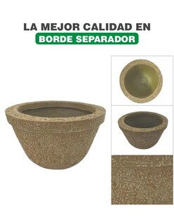 Foto 2 | Maceta Hanlob Tazón color Marrón