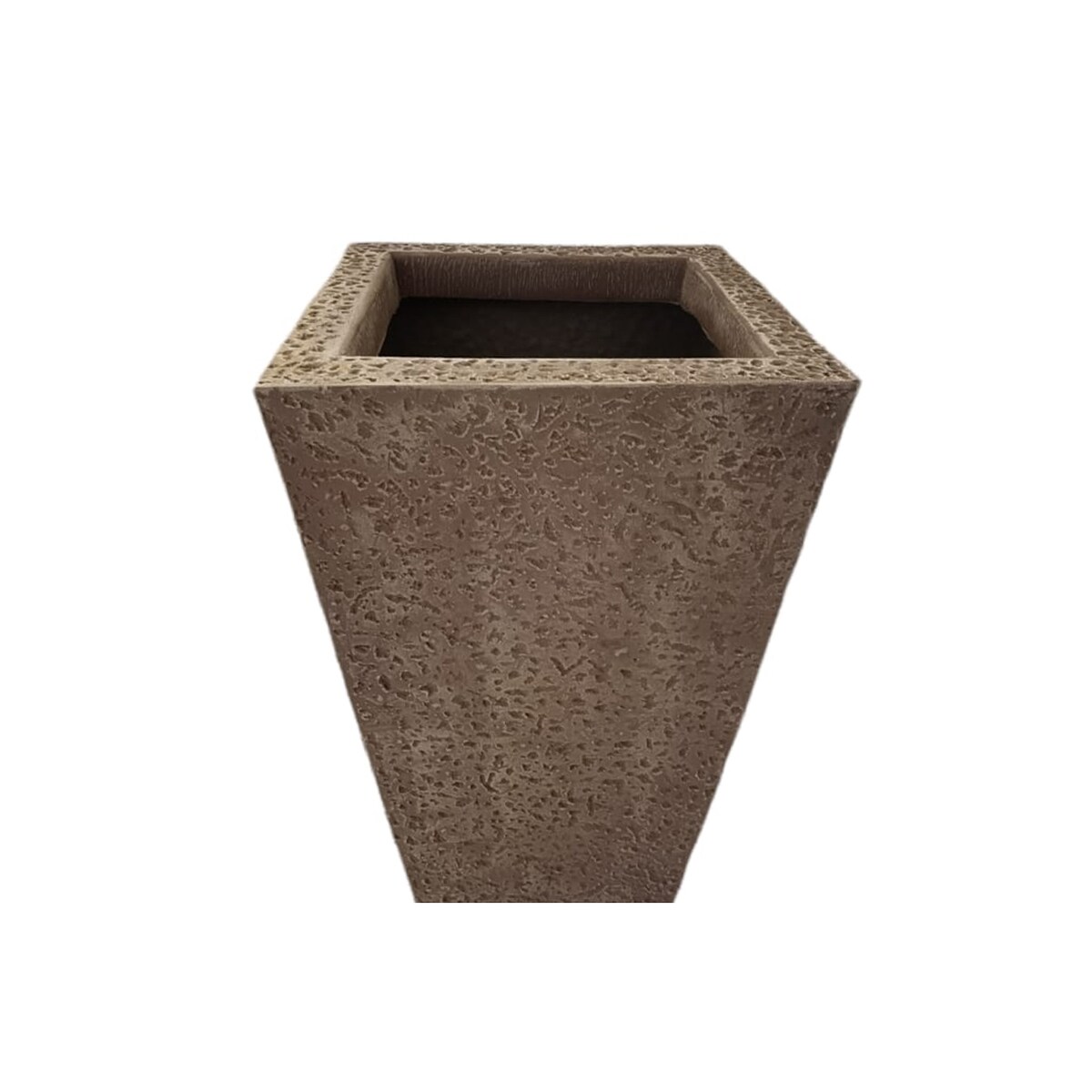 Maceta Minimalista Hanlob Piramidal color Beige Mejor que la Fibra de Vidrio $926
