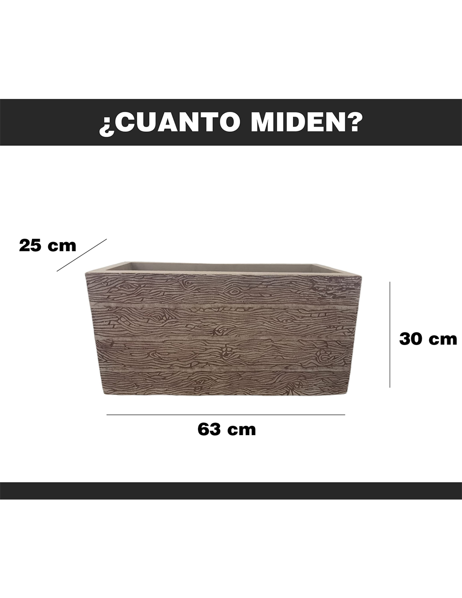 Foto 4 pulgar | Maceta Minimalista Hanlob Jardinera color Beige