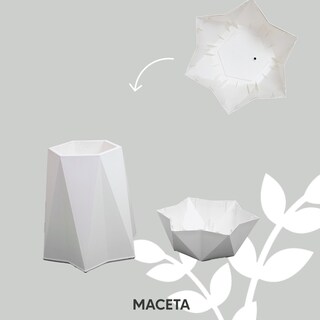 Foto 5 | Maceta Jauz Improvement 0140 Blanco