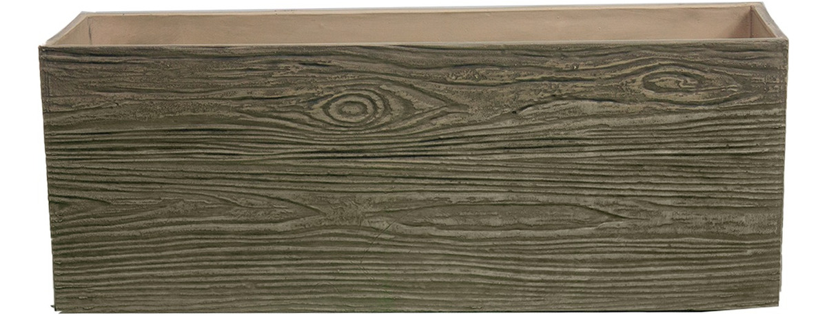 Foto 1 | Jauz Improvement Maceta Vintage Tipo Rectangular Estilo Madera Color Brown Rustic Wood (mod. J0097)