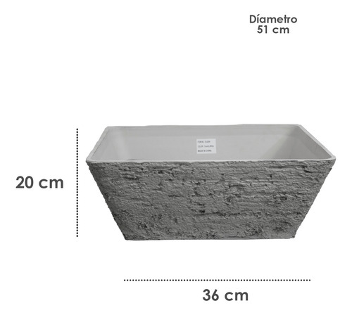 Foto 6 | Jauz Improvement Maceta Minimalista Lineal Tipo Cubo Blanco Detalles Dorados (mod. J0094)