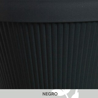 Foto 4 | Jauz Improvement Maceta Minimalista Diseño Alta Lineal Cilindro Color Negro Obsidiana (mod. J0112)