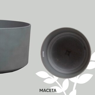 Foto 5 | Jauz Improvement Maceta Minimalista Tipo Tazon Color Gris Claro Para Interior Exterior (mod.j0077)