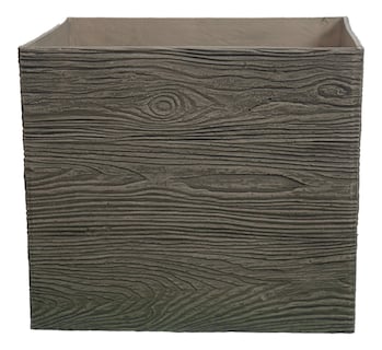 Foto 1 | Maceta Vintage Jauz Cubo Estilo Madera Café