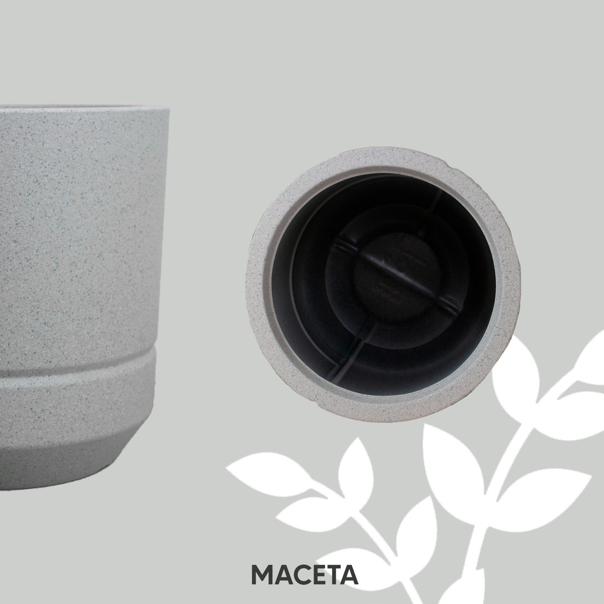 Foto 5 | Maceta Minimalista Lineal Esfera Jauz Improvement J0063 Blanca