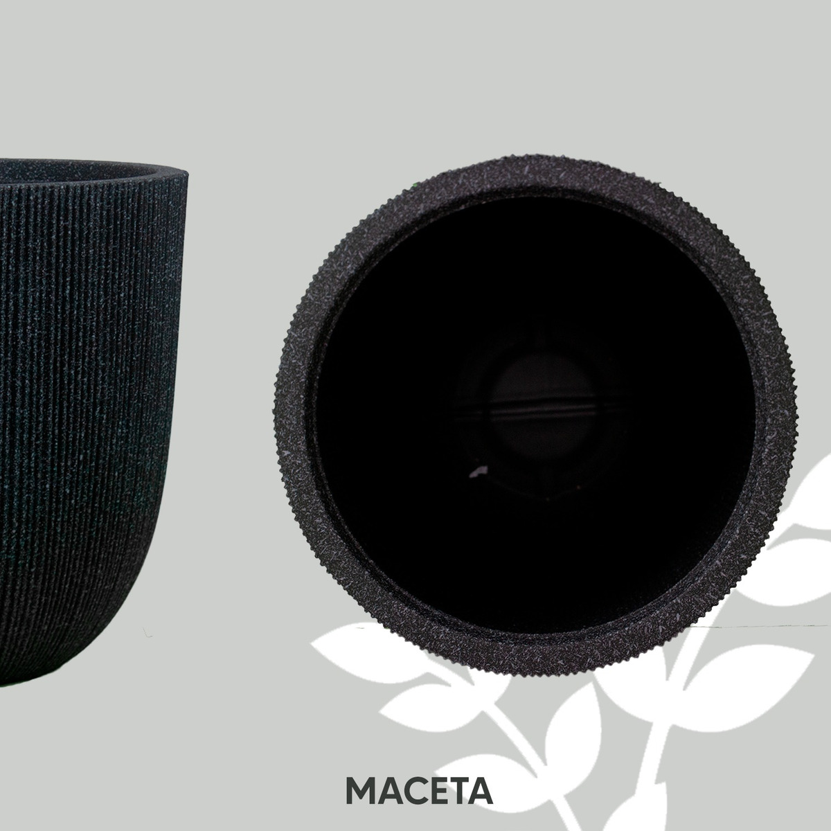 Foto 5 | Maceta Minimalista tipo Acanalada Jauz Improvement Anillada Gris Oxford