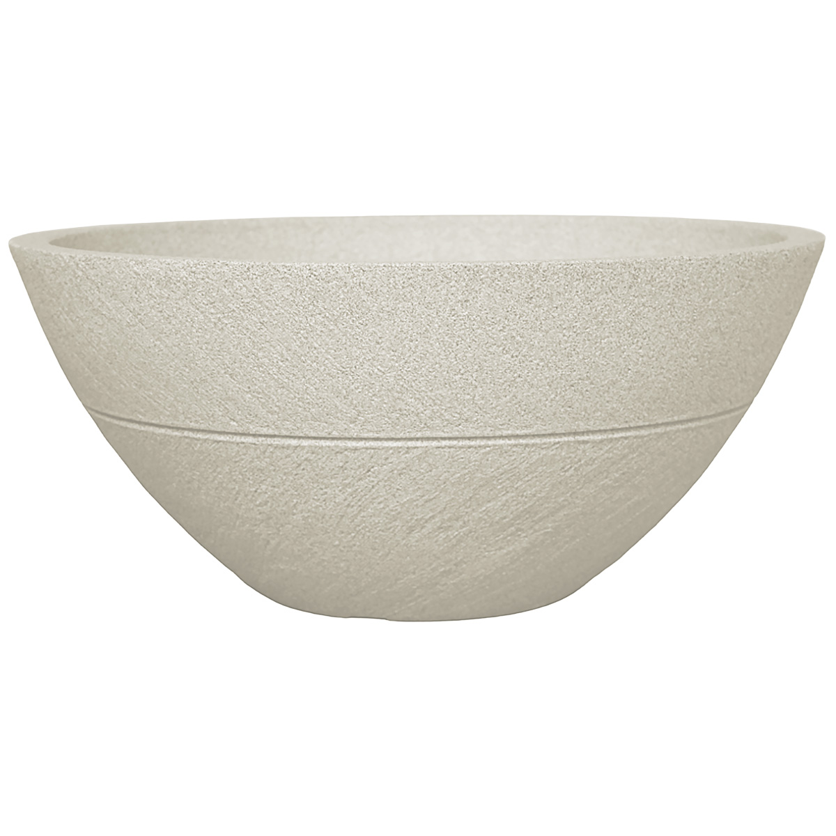 Foto 1 | Maceta Artego Japi Beige para Exteriores Bowl de 55 cm de Ancho Drizzle de Polietileno Ultra Ligera