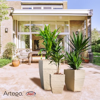 Foto 7 | Set de 3 Macetas Artego Beige 73-52-43 cm para Exteriores