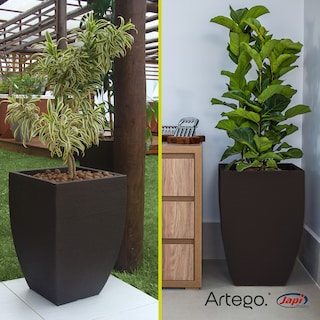 Foto 5 | Set de 3 Macetas Artego Marrón 76-54-44 cm para Exteriores