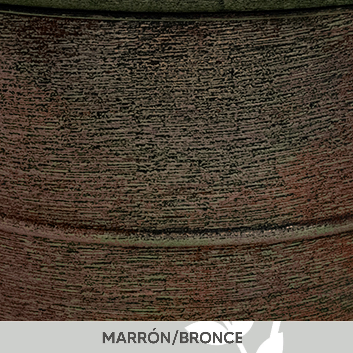 Foto 4 | Maceta Vintage Jauz Tipo Cilindro Detalle Dorado Color Bronce Sólido