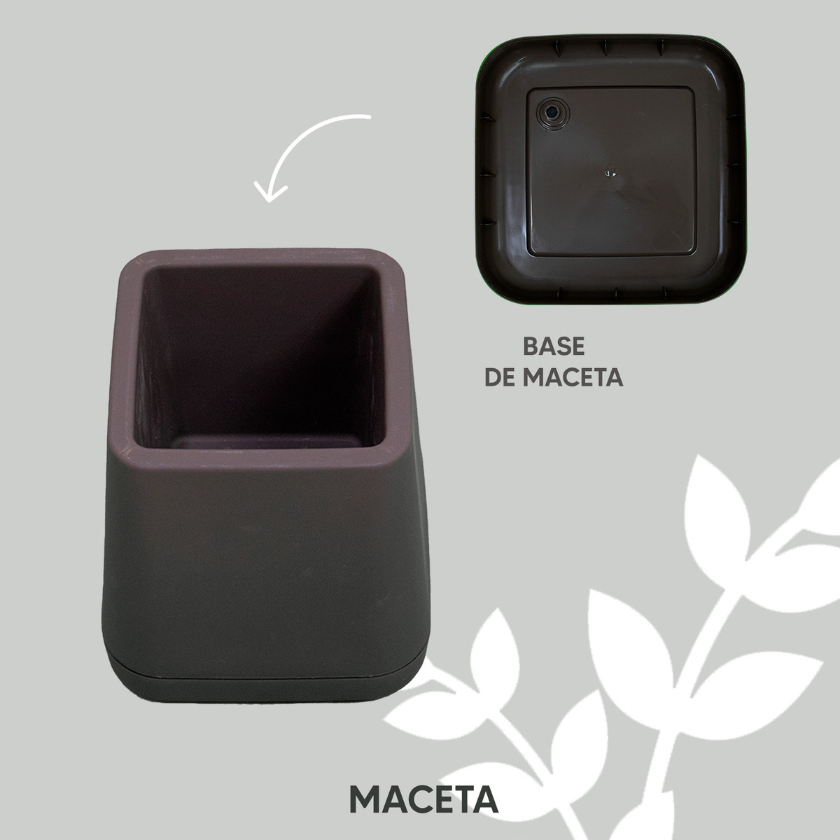 Foto 5 | Maceta Minimalista Jauz Improvement Tipo Cubo Elegante para Interiores y Exteriores