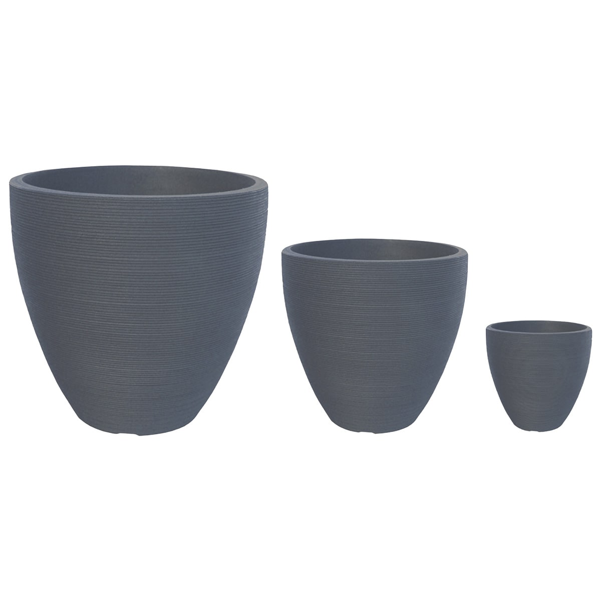 Macetas Modernas Set De 3 Piezas Big Size Para Exteriores Grande Orbita De Polipropileno Ultra Ligera Artego Japi $4,689