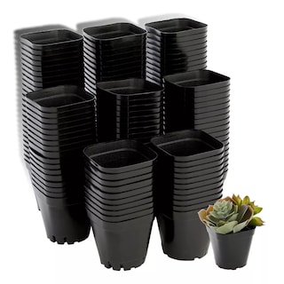 Foto 1 | 100 Piezas Maceta Flexibles Plastico Eo Safe Imports Esi-17623 Negro