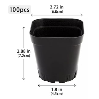 Foto 2 | 100 Piezas Maceta Flexibles Plastico Eo Safe Imports Esi-17623 Negro