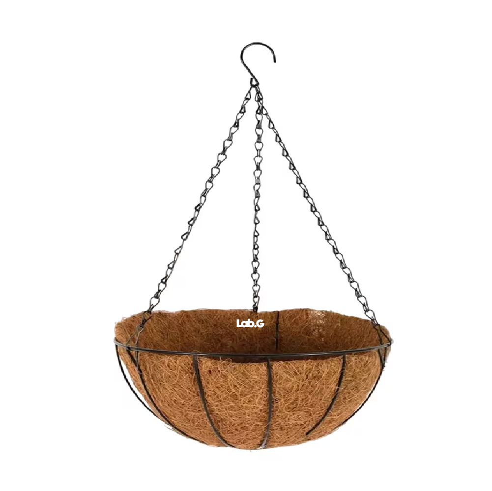 Maceta Colgante Lab.g Jardin Economicas De Fibra Coco, Cafe