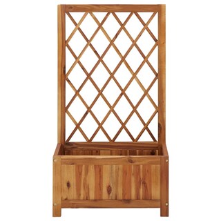 Foto 4 | Cama Elevada Para Jardín Vidaxl Con Enrejado De Madera De Acacia, Color Marrón - Venta Internacional.