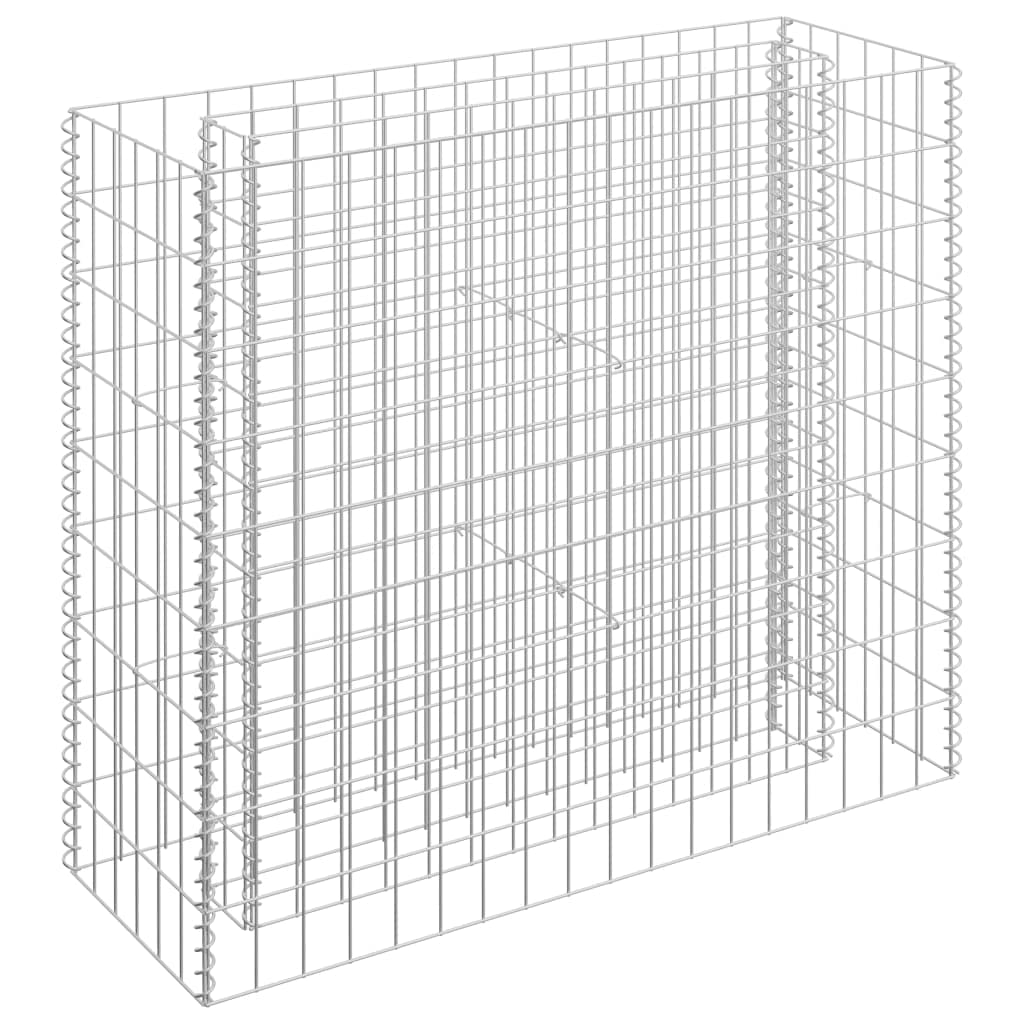 Jardinera Gabion De Acero Galvanizado Vidaxl Con Cama Elevada - Venta Internacional.