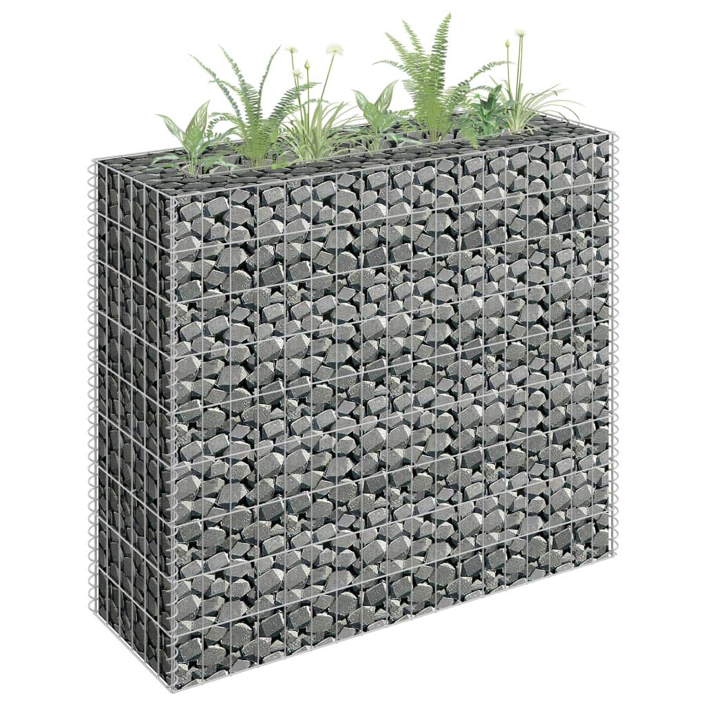 Foto 2 | Jardinera Gabion De Acero Galvanizado Vidaxl Con Cama Elevada - Venta Internacional.