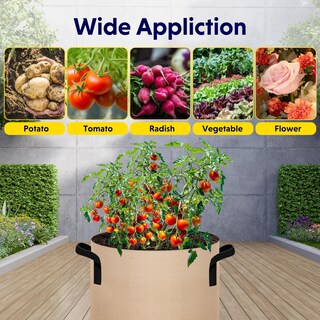Foto 7 | Grow Bags Ipower, Tela No Tejida, Color Canela, 15 Galones, Paquete De 5 - Venta Internacional.
