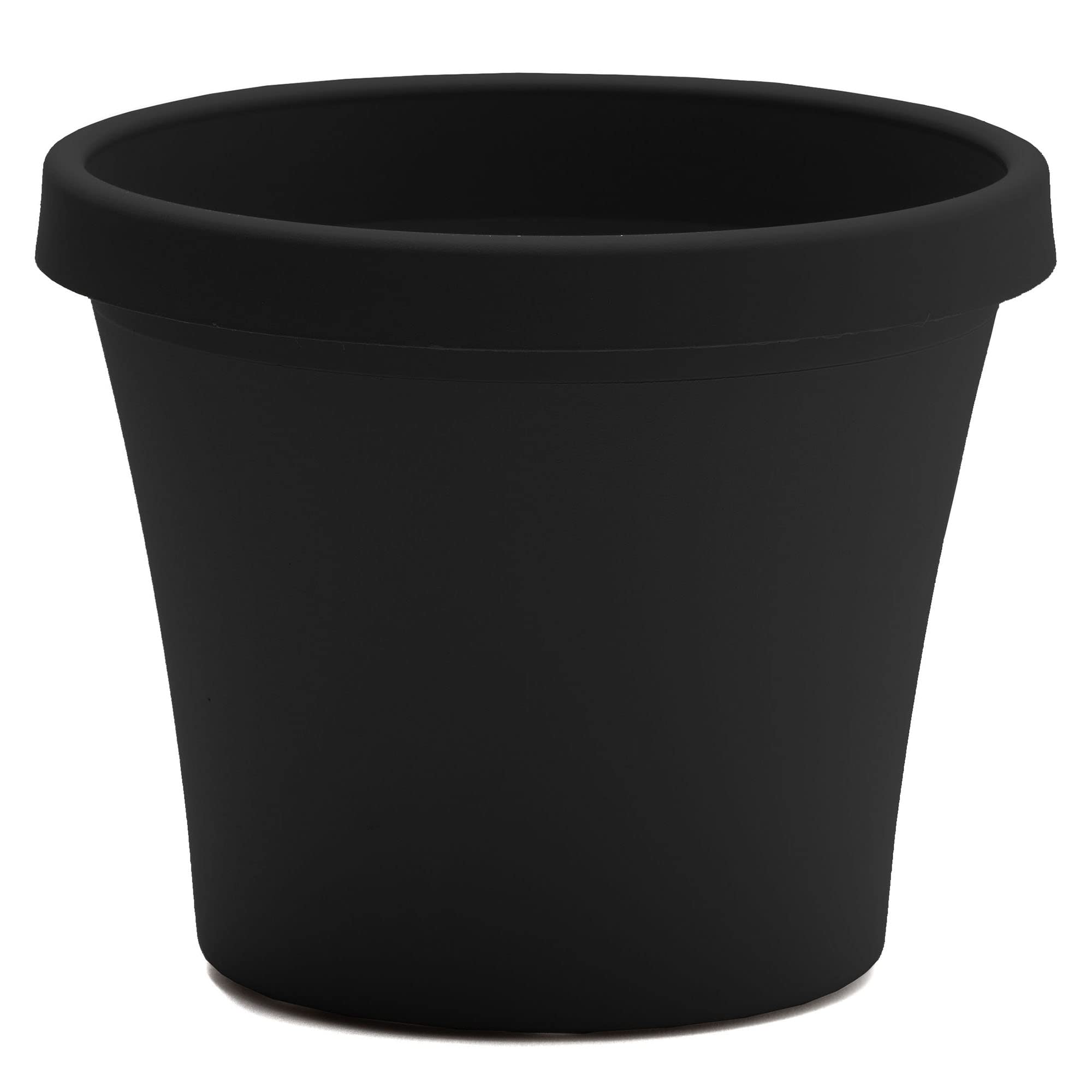 Maceta Bloem Terra 12, Negra, 13 Cm De Altura Y 13 Litros De Capacidad - Venta Internacional.