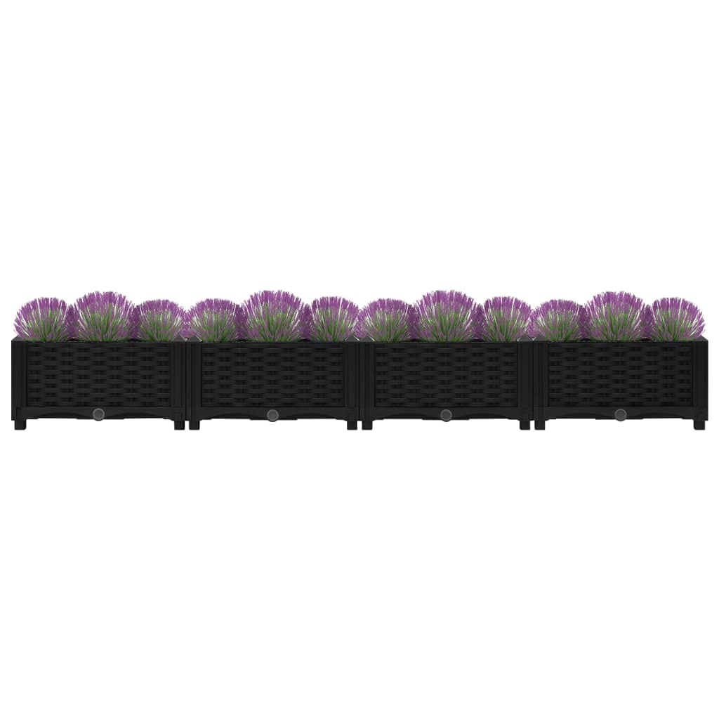 Foto 4 pulgar | Maceta De Jardín Con Cama Elevada Vidaxl, Polipropileno Negro, 63 Cm - Venta Internacional.