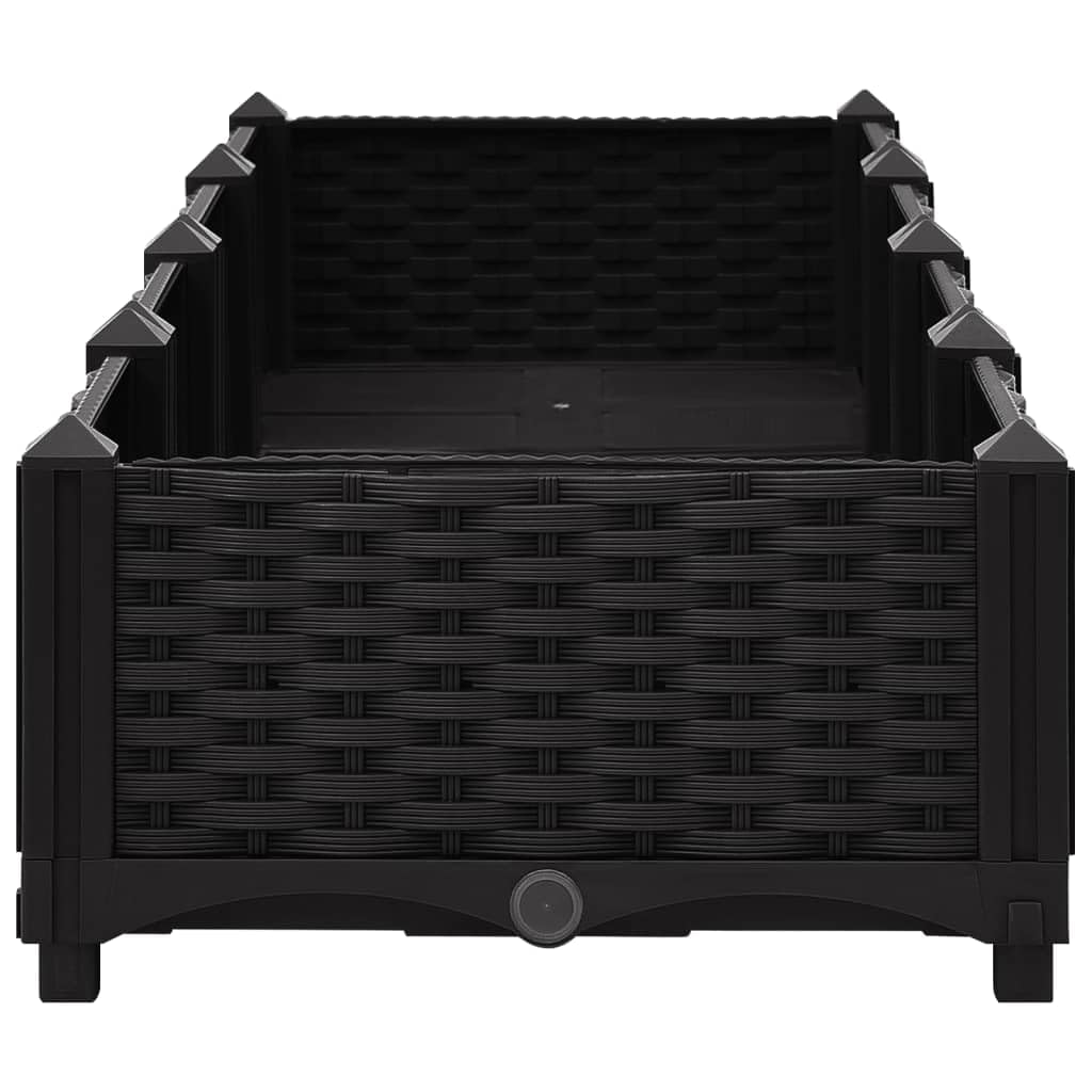 Foto 6 pulgar | Maceta De Jardín Con Cama Elevada Vidaxl, Polipropileno Negro, 63 Cm - Venta Internacional.
