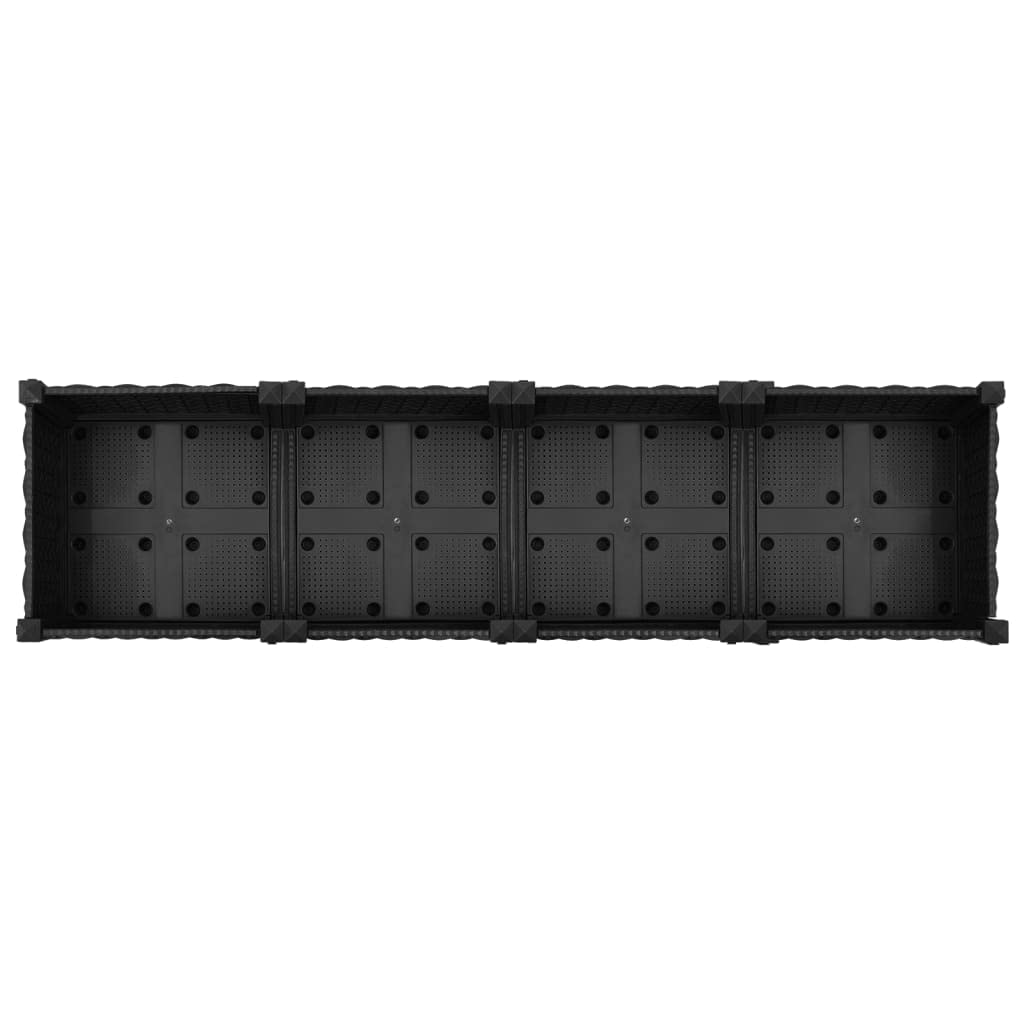 Foto 7 pulgar | Maceta De Jardín Con Cama Elevada Vidaxl, Polipropileno Negro, 63 Cm - Venta Internacional.