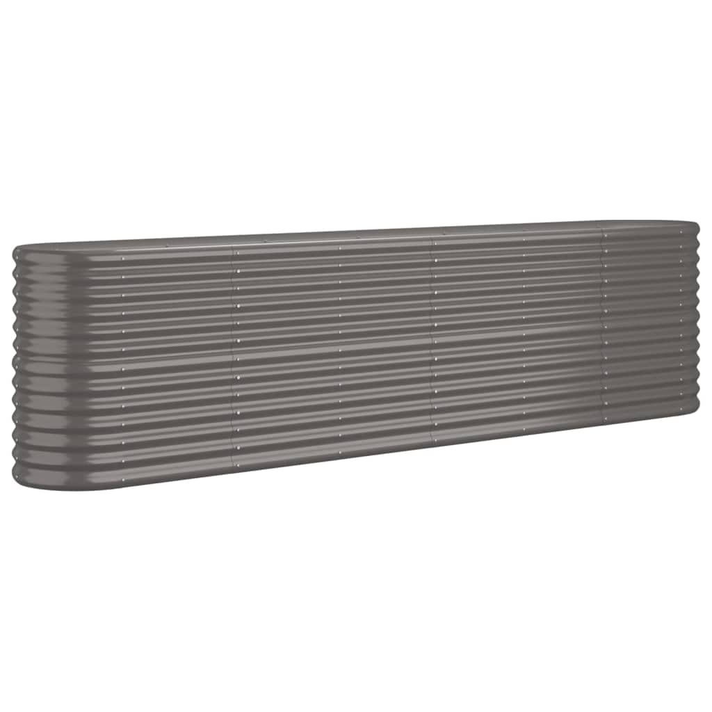Foto 1 | Cama Elevada Para Jardín Vidaxl, Acero Con Recubrimiento En Polvo, Color Gris - Venta Internacional.