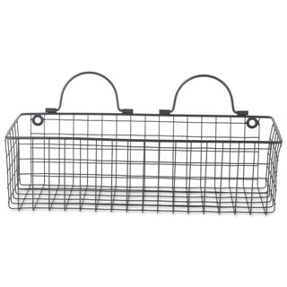 Foto 4 | Cesta De Pared De Alambre Dii Farmhouse, Decoración Vintage, Negra, 2 Piezas - Venta Internacional.
