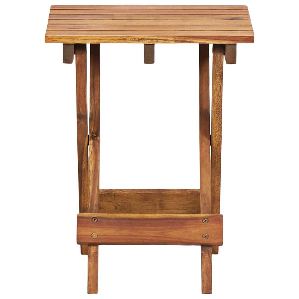 Foto 3 pulgar | Soporte Para Plantas Vidaxl De Madera Maciza De Acacia Plegable, Marrón, 30 X 30 X 38 - Venta Internacional.