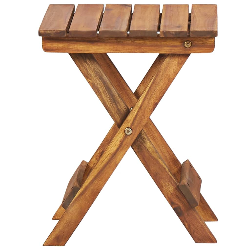 Foto 4 pulgar | Soporte Para Plantas Vidaxl De Madera Maciza De Acacia Plegable, Marrón, 30 X 30 X 38 - Venta Internacional.