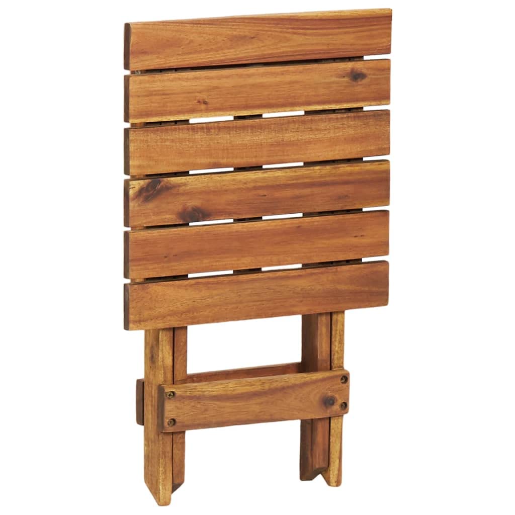 Foto 5 pulgar | Soporte Para Plantas Vidaxl De Madera Maciza De Acacia Plegable, Marrón, 30 X 30 X 38 - Venta Internacional.