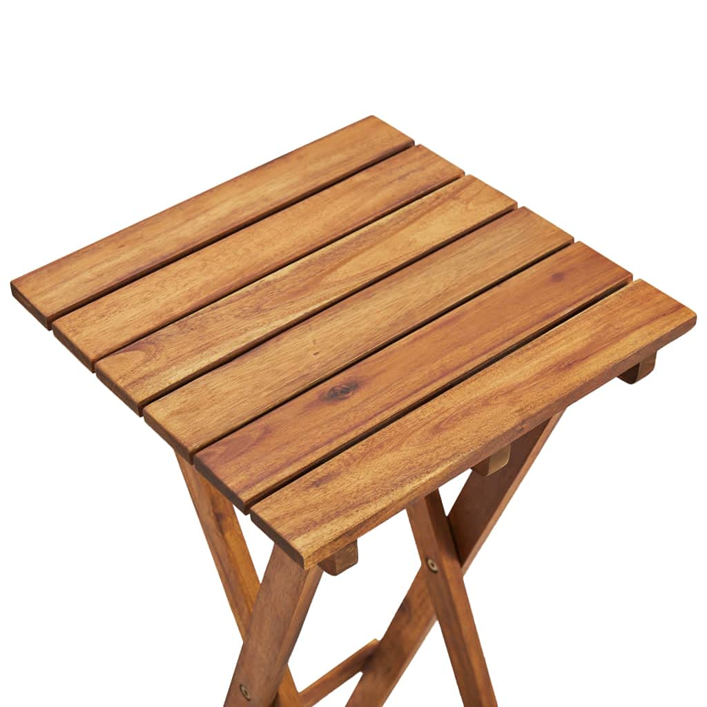 Foto 6 pulgar | Soporte Para Plantas Vidaxl De Madera Maciza De Acacia Plegable, Marrón, 30 X 30 X 38 - Venta Internacional.